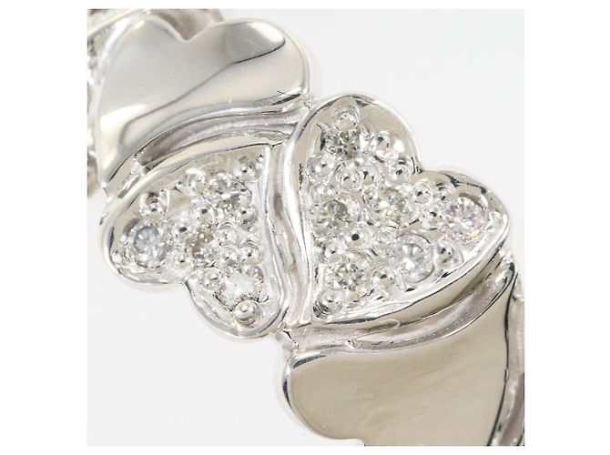 Autre Marque Ehering aus 18K Weißgold mit Diamant Golden - Ansicht 2