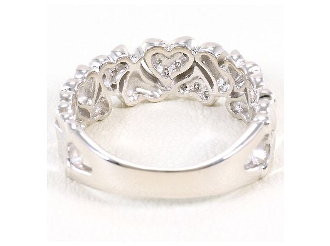 Autre Marque Ehering aus 18K Weißgold mit Diamant Golden - Ansicht 4