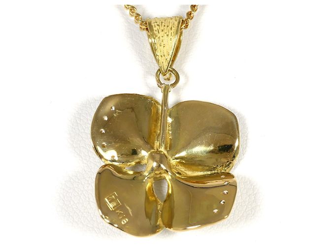 Autre Marque Collana in oro giallo 18K con diamante D'oro - vista 3