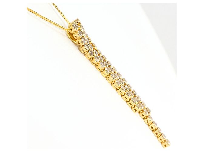 Autre Marque Collana in oro giallo 18K con diamanti brown Marrone D'oro - vista 2