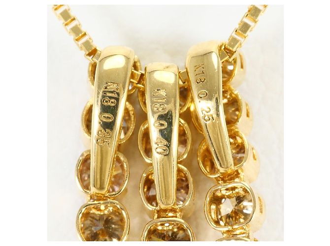 Autre Marque Collana in oro giallo 18K con diamanti brown Marrone D'oro - vista 4