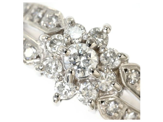Autre Marque Ehering aus 18K Weißgold mit Diamant Golden - Ansicht 2
