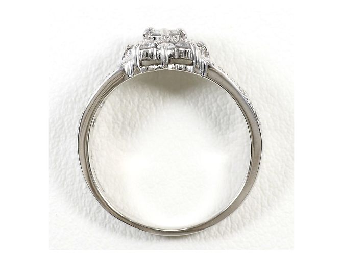 Autre Marque Ehering aus 18K Weißgold mit Diamant Golden - Ansicht 3