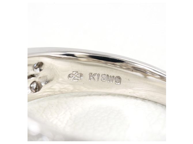 Autre Marque Ehering aus 18K Weißgold mit Diamant Golden - Ansicht 5