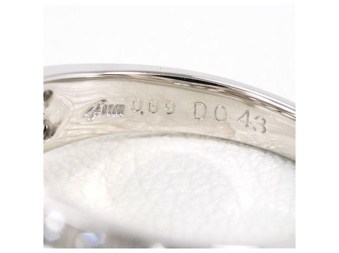 Autre Marque Ehering aus 18K Weißgold mit Diamant Golden - Ansicht 6