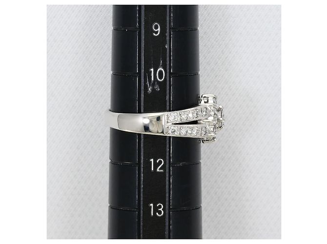 Autre Marque Ehering aus 18K Weißgold mit Diamant Golden - Ansicht 8