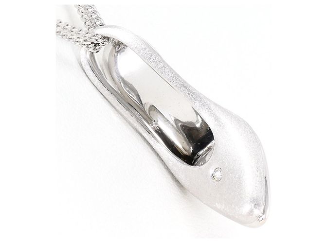 Autre Marque Collana in oro bianco 18K con diamante D'oro - vista 3