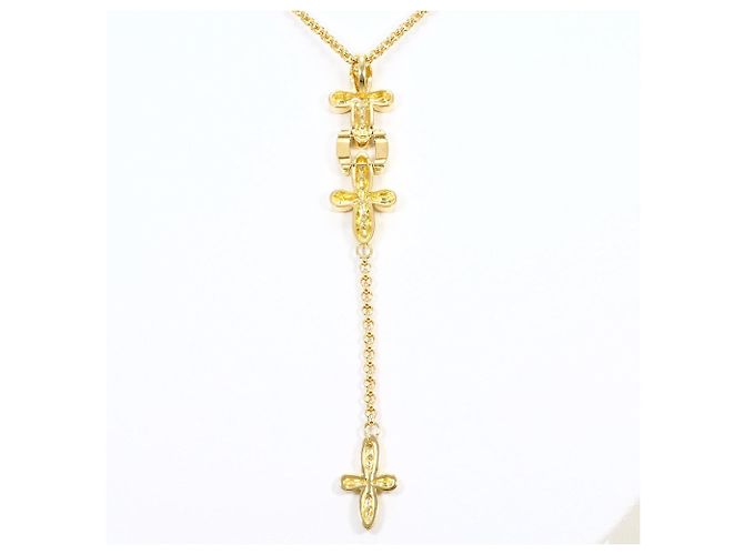 Autre Marque Collana in oro giallo 18K con diamante D'oro - vista 3