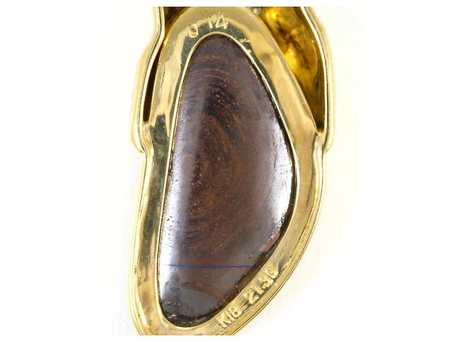 Autre Marque Collana in oro giallo 18K con diamante e opale D'oro - vista 5