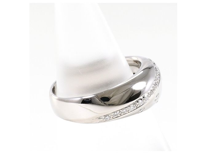 Autre Marque Ehering aus 18K Weißgold mit Diamanten Golden - Ansicht 3