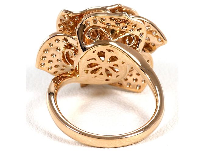 Autre Marque Bandring aus 18K Roségold mit Diamant Golden - Ansicht 4