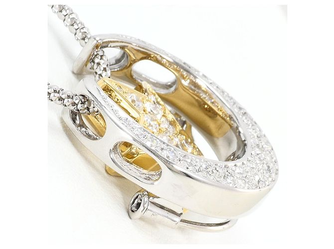 Autre Marque Collana in oro 18K e diamanti Bianco Giallo - vista 2