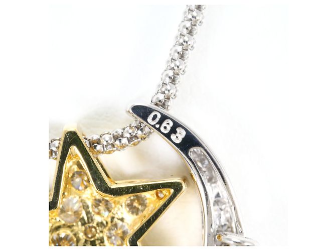 Autre Marque Collana in oro 18K e diamanti Bianco Giallo - vista 4
