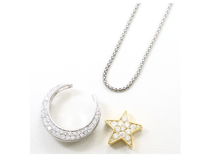 Autre Marque Collana in oro 18K e diamanti Bianco Giallo - vista 6