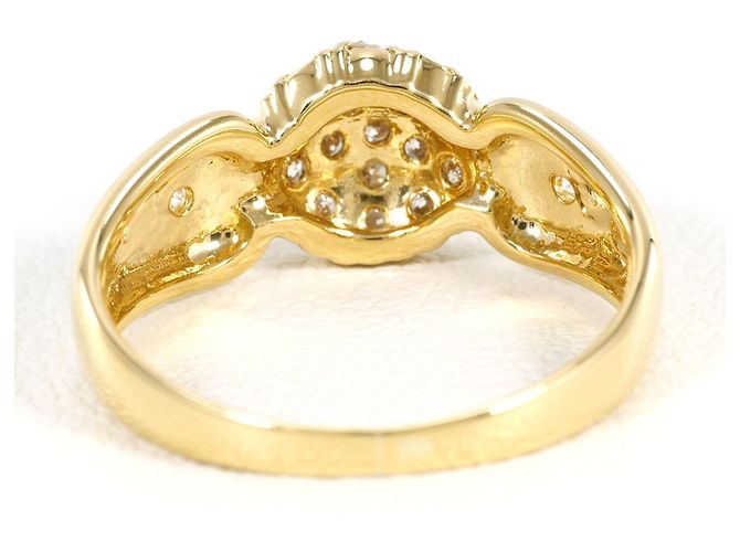 Autre Marque Bandring aus 18K Gelbgold mit Diamant Golden - Ansicht 4