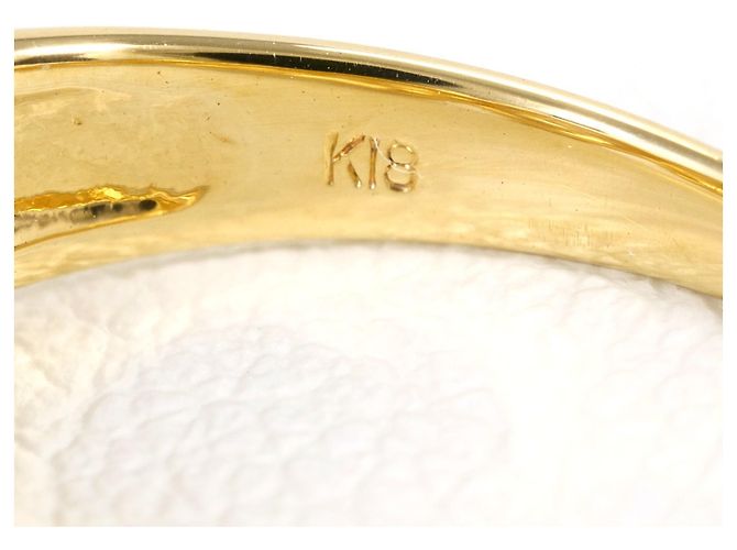 Autre Marque Bandring aus 18K Gelbgold mit Diamant Golden - Ansicht 5
