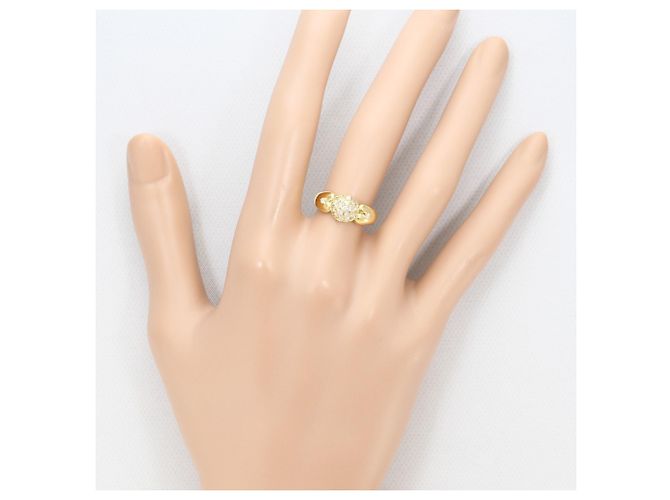 Autre Marque Bandring aus 18K Gelbgold mit Diamant Golden - Ansicht 7