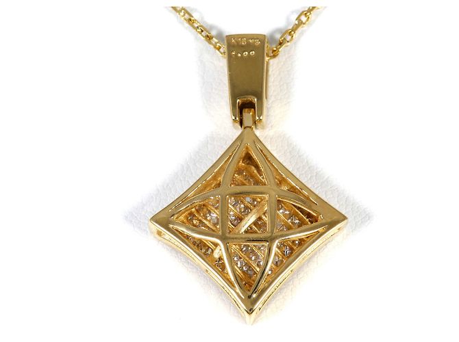 Autre Marque Collana in oro giallo 18K con diamante D'oro - vista 3