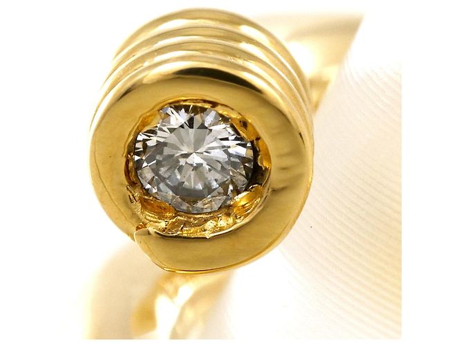 Autre Marque Anello fede in oro giallo 18K e diamanti D'oro - vista 2