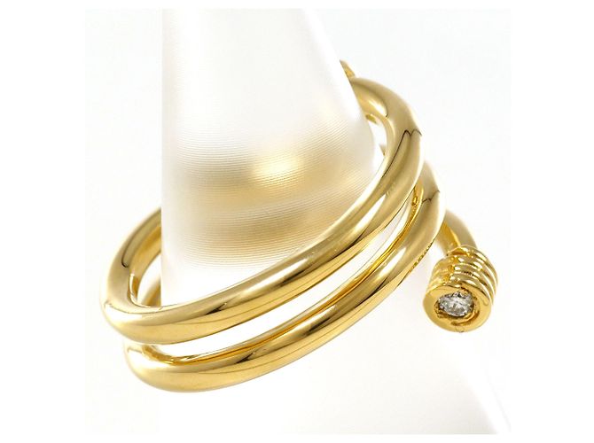 Autre Marque Anello fede in oro giallo 18K e diamanti D'oro - vista 3