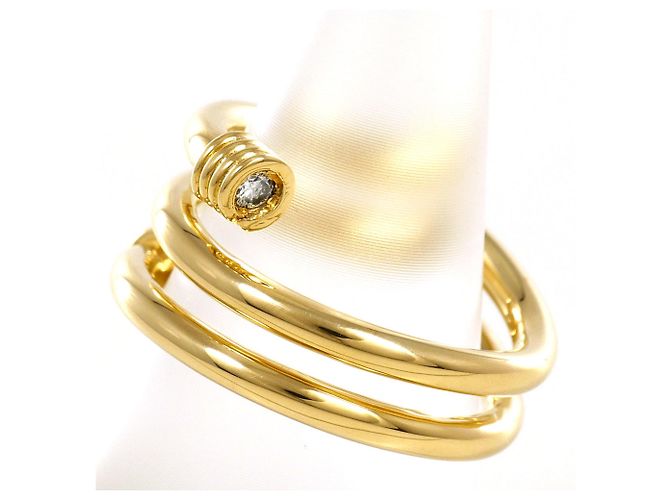 Autre Marque Anello fede in oro giallo 18K e diamanti D'oro - vista 4