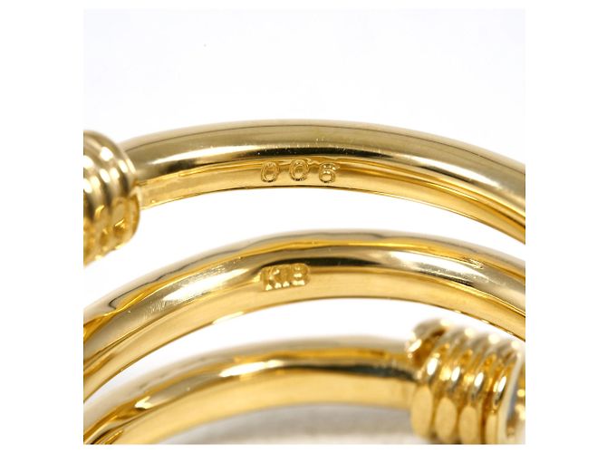 Autre Marque Anello fede in oro giallo 18K e diamanti D'oro - vista 6