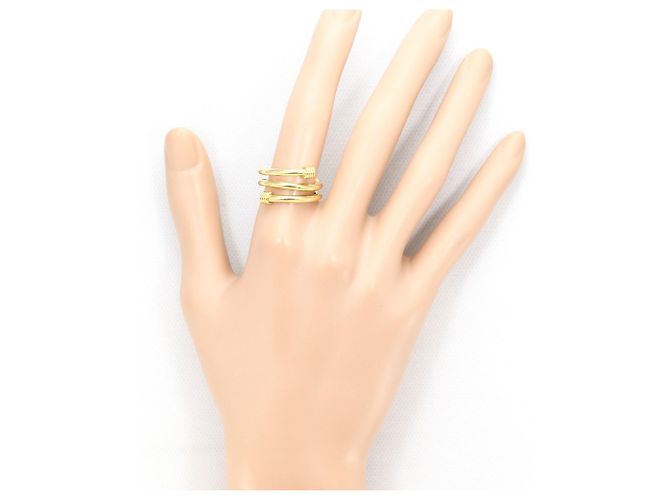 Autre Marque Anello fede in oro giallo 18K e diamanti D'oro - vista 7