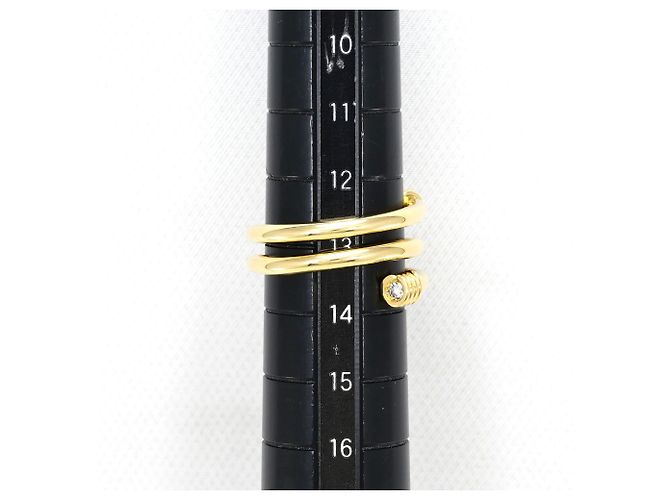 Autre Marque Anello fede in oro giallo 18K e diamanti D'oro - vista 8