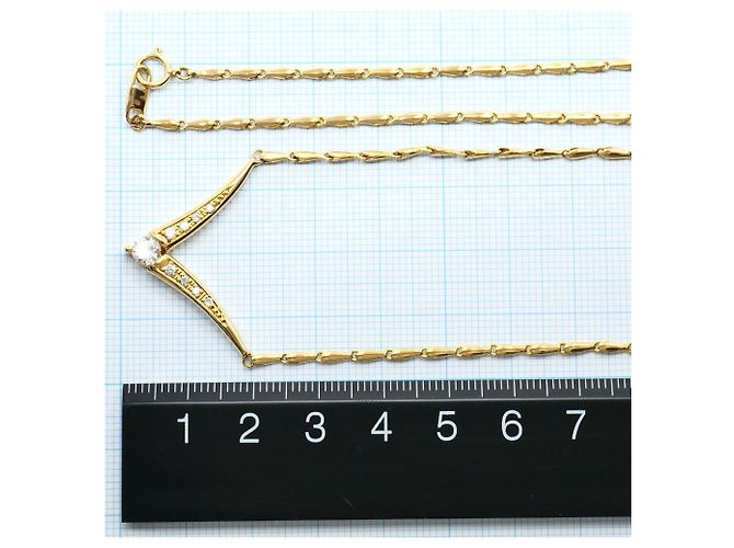 Autre Marque Collana in oro giallo 18K con diamante D'oro - vista 5