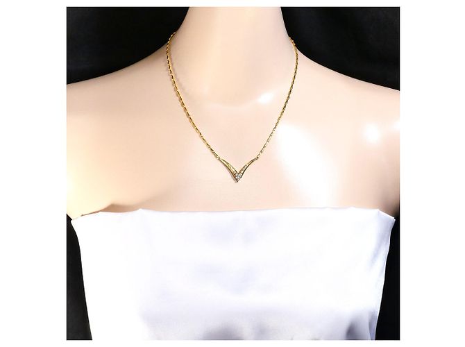 Autre Marque Collana in oro giallo 18K con diamante D'oro - vista 6