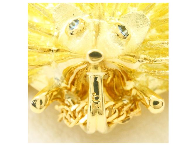 Autre Marque Colar em ouro amarelo 18K com diamante azul tratado Dourado - vista 4