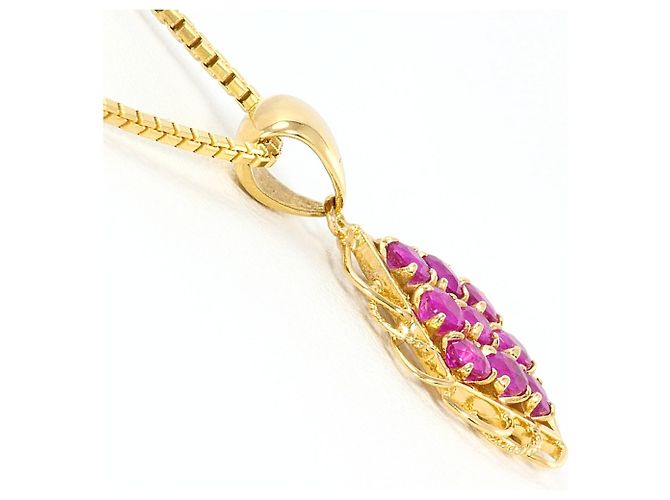 Autre Marque Collana in oro giallo 18K con rubino D'oro - vista 2