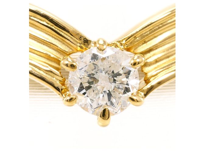 Autre Marque Anello fede in oro giallo 18K e diamanti D'oro - vista 2