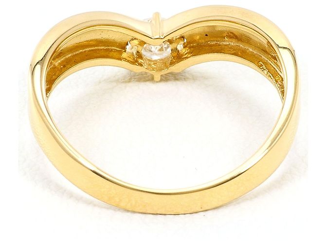 Autre Marque Anello fede in oro giallo 18K e diamanti D'oro - vista 4