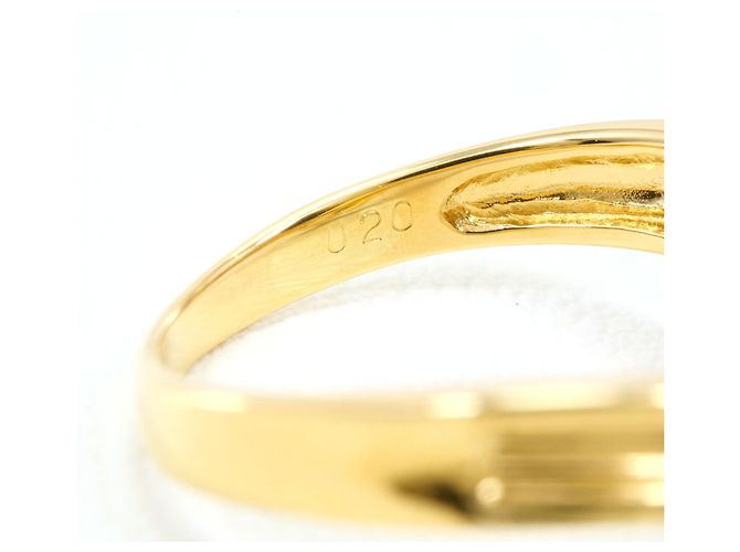 Autre Marque Anello fede in oro giallo 18K e diamanti D'oro - vista 6