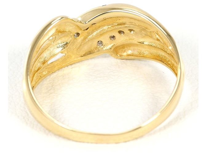 Autre Marque Ringband aus 18K Gelbgold mit Diamant Golden - Ansicht 4