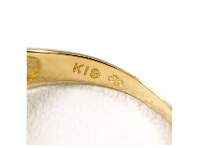 Autre Marque Ringband aus 18K Gelbgold mit Diamant Golden - Ansicht 6