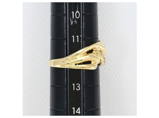 Autre Marque Ringband aus 18K Gelbgold mit Diamant Golden - Ansicht 8