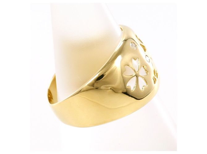 Autre Marque Anello fede in oro giallo 18K e diamanti D'oro - vista 3