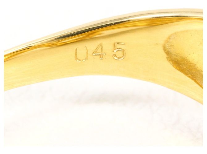 Autre Marque Anello a fascia in oro giallo 18K con diamante D'oro - vista 6