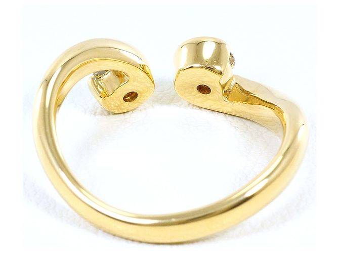 Autre Marque Ringband aus 18K Gelbgold mit Diamant Golden - Ansicht 4