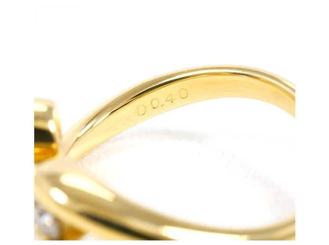 Autre Marque Ringband aus 18K Gelbgold mit Diamant Golden - Ansicht 6