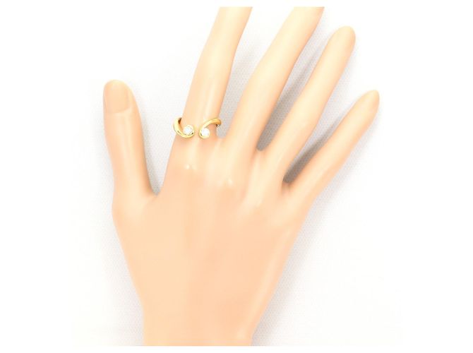 Autre Marque Ringband aus 18K Gelbgold mit Diamant Golden - Ansicht 7