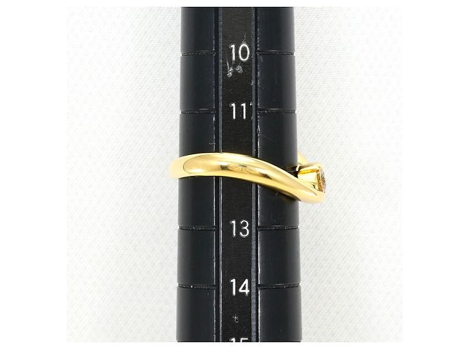 Autre Marque Ringband aus 18K Gelbgold mit Diamant Golden - Ansicht 8