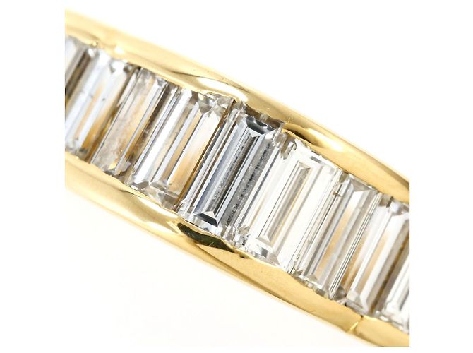 Autre Marque Ringband aus 18K Gelbgold mit Diamant Golden - Ansicht 2