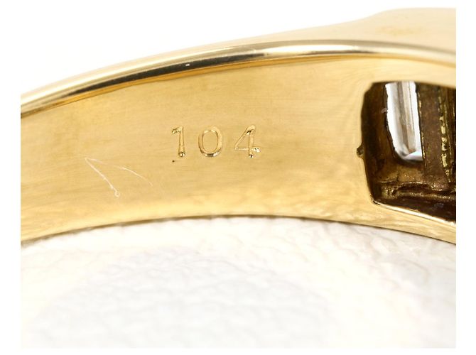 Autre Marque Ringband aus 18K Gelbgold mit Diamant Golden - Ansicht 6