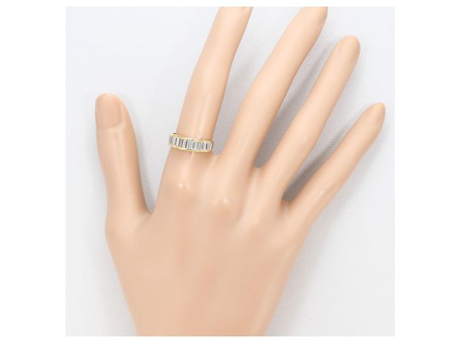 Autre Marque Ringband aus 18K Gelbgold mit Diamant Golden - Ansicht 7