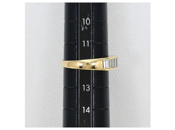 Autre Marque Ringband aus 18K Gelbgold mit Diamant Golden - Ansicht 8