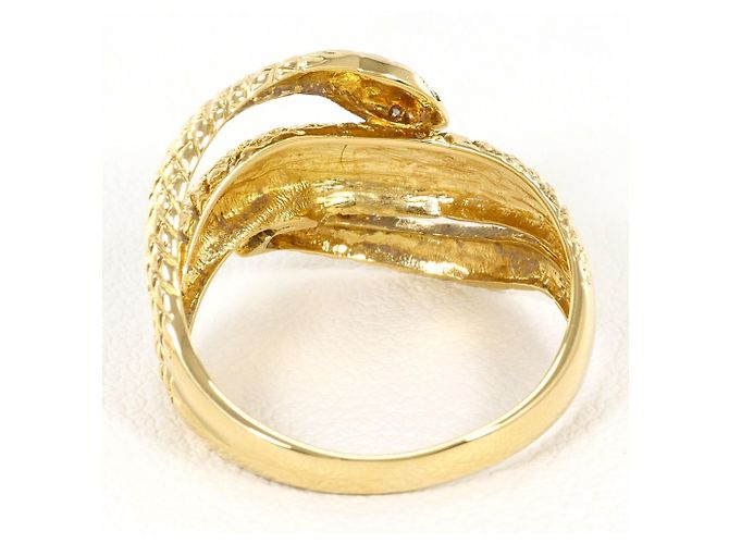 Autre Marque Ringband aus 18K Gelbgold mit Diamant Golden - Ansicht 4