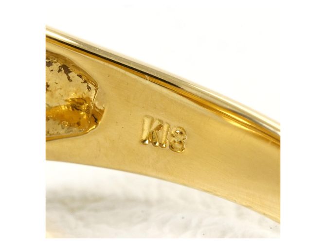 Autre Marque Ringband aus 18K Gelbgold mit Diamant Golden - Ansicht 5